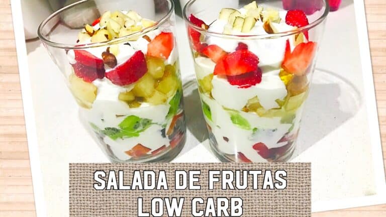 salada de frutas low carb
